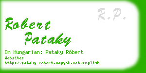 robert pataky business card